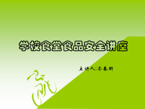 学校食堂食品安全讲座。ppt财建XXXX151号Title