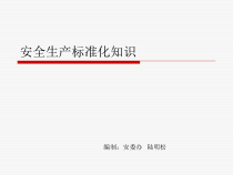 安全生产标准化知识概述