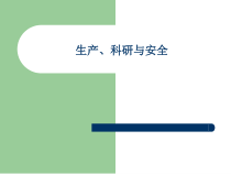 生产科研与安全概述(ppt 35)