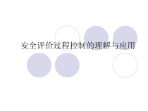 安全评价过程控制的理解与应用教材