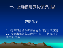 使用劳动保护用品和安全生产的要求