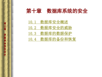 数据库系统的安全