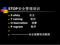 [生产管理]STOP安全管理培训