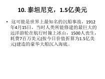 世界十大安全事故