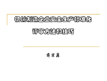 安全生产标准化评审方法和技巧