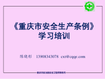 《重庆市安全生产条例》讲解(XXXX0322)