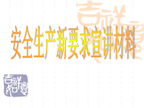 安全生产新要求宣讲提纲