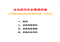 现代安全管理讲座091028