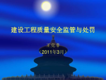 XXXX建设工程质量安全监管与处罚