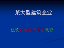 建筑安全事故警示教育