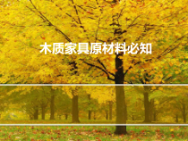 实木家具原材料必知