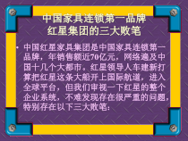 中国家具连锁第一品牌红星集团的三大败笔