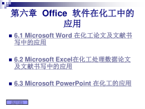 (不错的)Office软件在化工中的应用