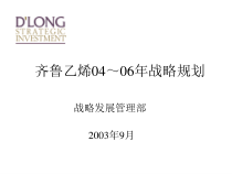 XXXX化工企业的战略规划
