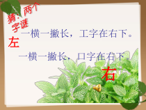 一年级下数学课件-左与右-沪教版