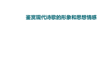 (新高考)高考语文一轮复习课件3.6.2鉴赏现代诗歌的形象和思想情感》(含详解)