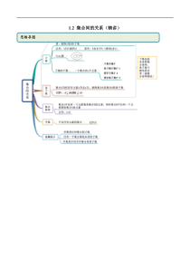 2021年高中数学人教版必修第一册：1.2《集合间的关系》精品讲义(原卷版)