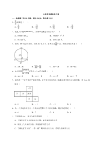 (广东版)2022年中考数学模拟练习卷13（含答案）