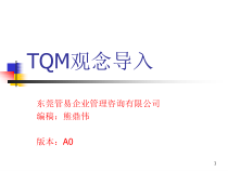 TQM全面质量管理观念的导入