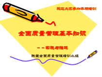 全面质量管理基本知识实施与推进