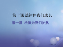 第十课《法律伴我们成长——法律为我们护航》PPT课件5-七年级下册道德与法治部编人教版