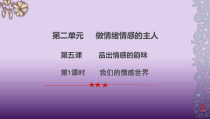 部编版道德与法治七年级下册2.5.1《我们的情感世界》PPT课件14