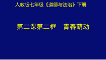部编版道德与法治七年级下册1.2.2《青春萌动》PPT课件（共27页）