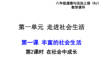 1.2《在社会中成长》PPT课件11-八年级上册道德与法治-部编人教版