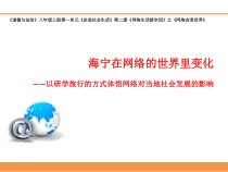 2.1《网络改变世界》PPT课件15-八年级上册道德与法治-部编人教版