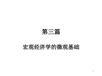 第三篇宏观经济学的微观基础