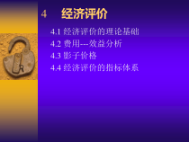 经济评价的理论知识