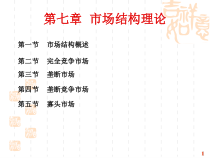 经济学原理第七章市场结构理论