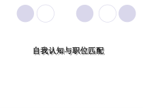 自我认知与职位匹配
