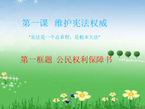 1.1.1《公民权利的保障书》PPT课件9-八年级下册道德与法治部编版