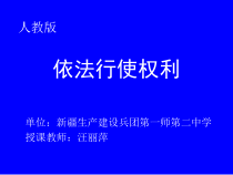 2.3.2《依法行使权利》PPT课件5-八年级下册道德与法治部编版