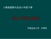 4.7.1《自由平等的真谛》PPT课件4-八年级下册道德与法治部编版