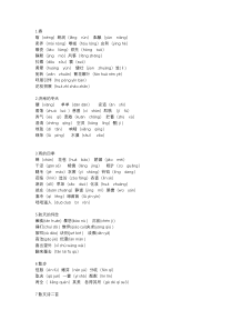 初一语文上册：生字词及拼音汇总