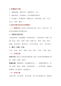 初中语文诗歌鉴赏万能答题模板