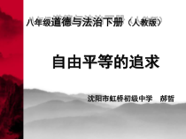 4.7.2《自由平等的追求》PPT课件1-八年级下册道德与法治部编版