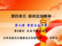 4.7.2《自由平等的追求》PPT课件5-八年级下册道德与法治部编版