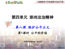 4.8.1《公平正义的价值》PPT课件4-八年级下册道德与法治部编版