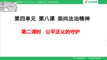 4.8.2《公平正义的守护》PPT课件9-八年级下册道德与法治部编版