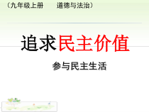 3.2《参与民主生活》PPT课件3-九年级上册道德与法治部编版