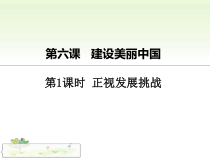 6.1《正视发展挑战》PPT课件8-九年级上册道德与法治部编版