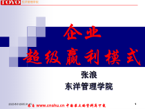 企业管理--企业超级赢利模式