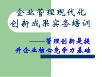 企业管理现代化创新成果实务培训教材
