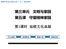 5.1《延续文化血脉》PPT课件2-九年级上册道德与法治部编版
