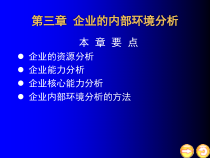 企业内部环境分析