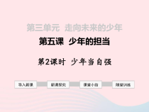  第三单元 第五课《少年的担当 第2框 少年当自强》课件-九年级下册道德与法治部编版