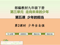 3.5.2第五课《少年的担当-少年当自强》PPT课件2-九年级下册道德与法治部编版